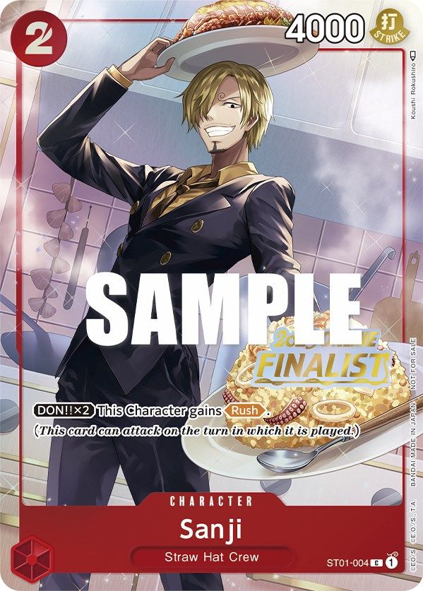 Sanji (Online Regional 2023) [Finalist] [One Piece Promotion Cards] | Devastation Store