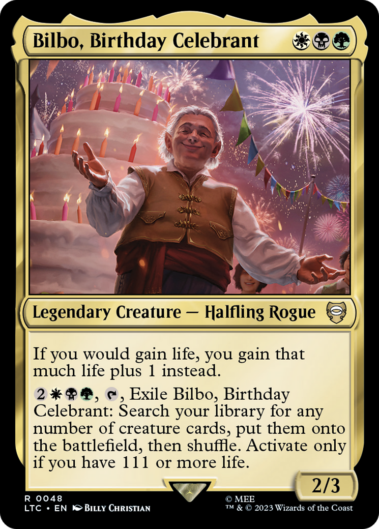 Bilbo, Birthday Celebrant [The Lord of the Rings: Tales of Middle-Earth Commander] | Devastation Store