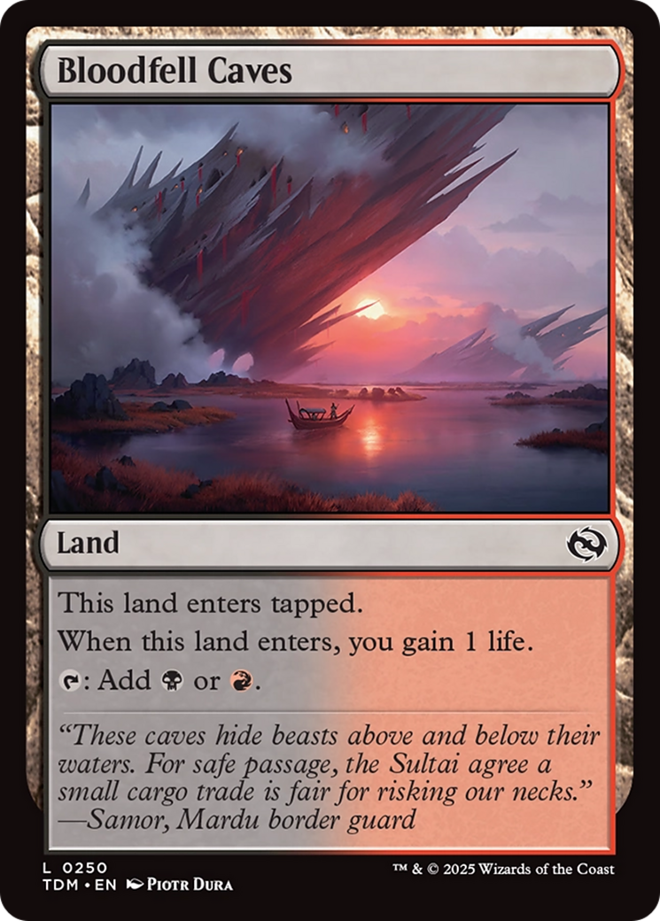 Bloodfell Caves [Tarkir: Dragonstorm] | Devastation Store