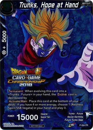 Trunks, Hope at Hand (P-064) [Tournament Promotion Cards] | Devastation Store