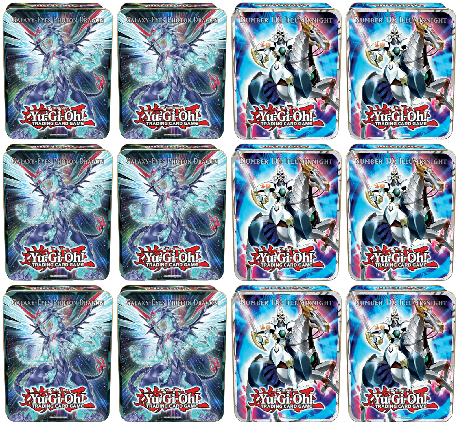 Collectible Tin Display (Galaxy-Eyes Photon Dragon/Number 10: Illumiknight) | Devastation Store