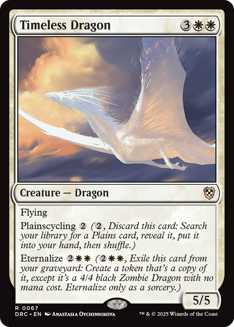 Timeless Dragon [Aetherdrift Commander] | Devastation Store