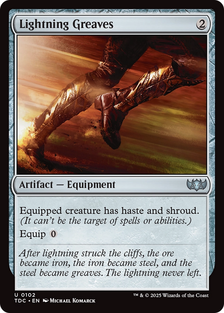 Lightning Greaves [Tarkir: Dragonstorm Commander] | Devastation Store