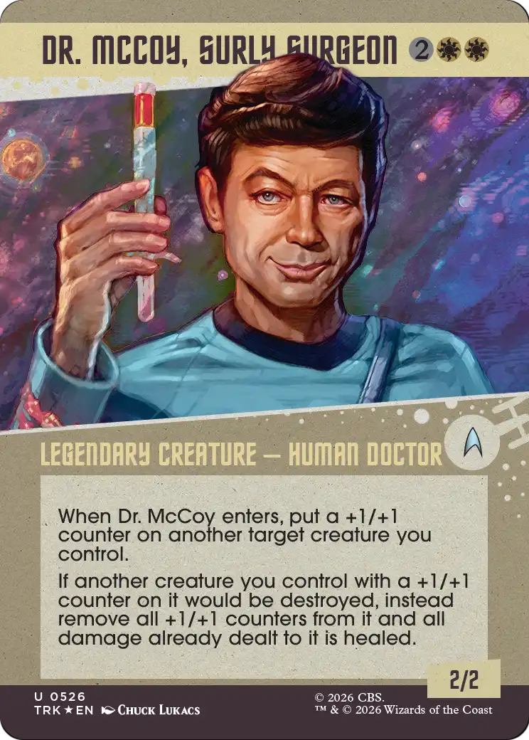 Dr. McCoy, Surly Surgeon (Showcase) (Surge Foil) [Star Trek] | Devastation Store