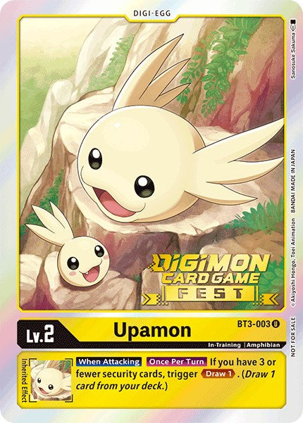 Upamon [BT3-003] (Digimon Card Game Fest 2022) [Release Special Booster Promos] | Devastation Store