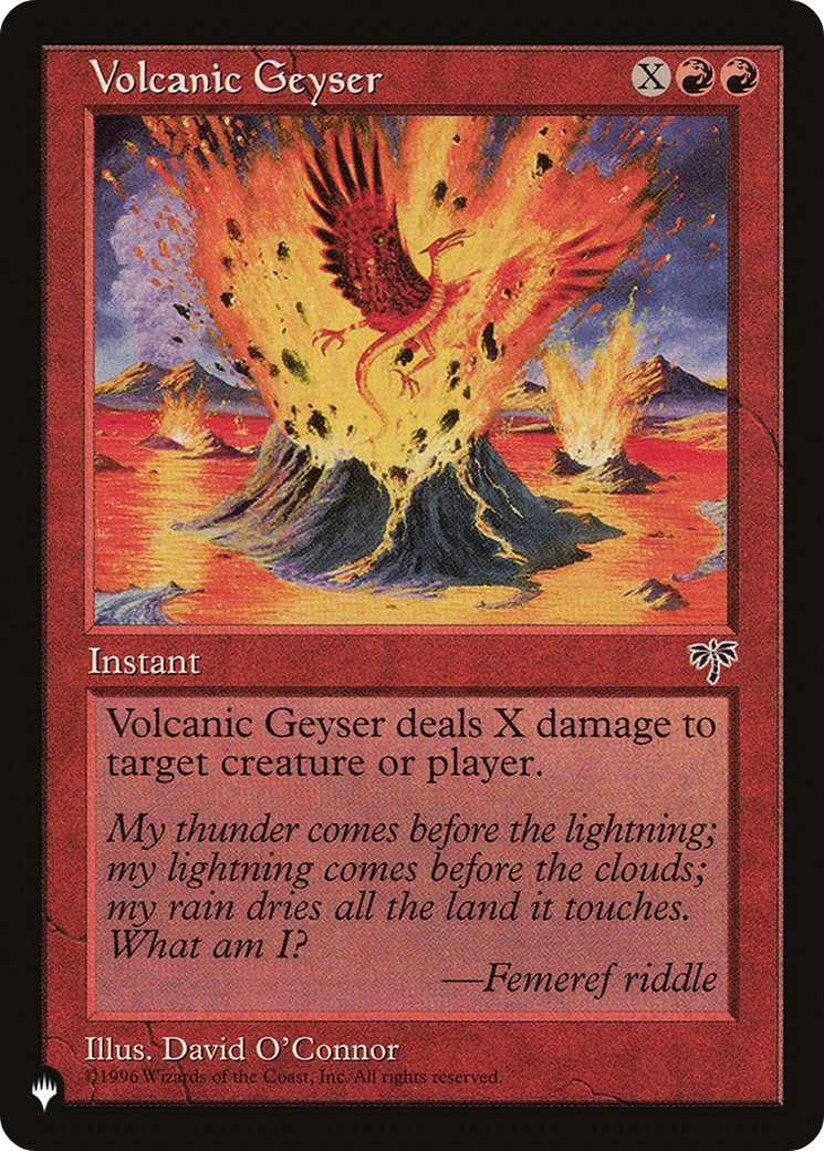 Volcanic Geyser [The List Reprints] | Devastation Store