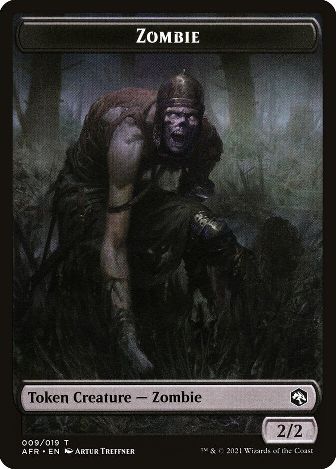 Treasure // Zombie Double-Sided Token [Dungeons & Dragons: Adventures in the Forgotten Realms Tokens] | Devastation Store