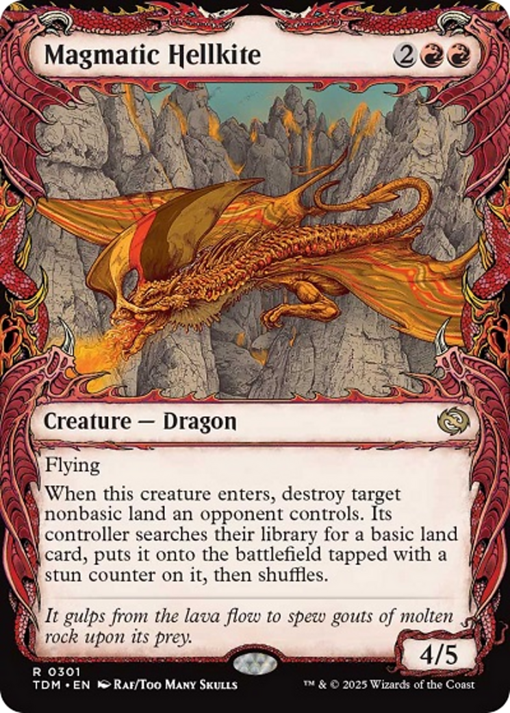Magmatic Hellkite (Showcase) [Tarkir: Dragonstorm] | Devastation Store