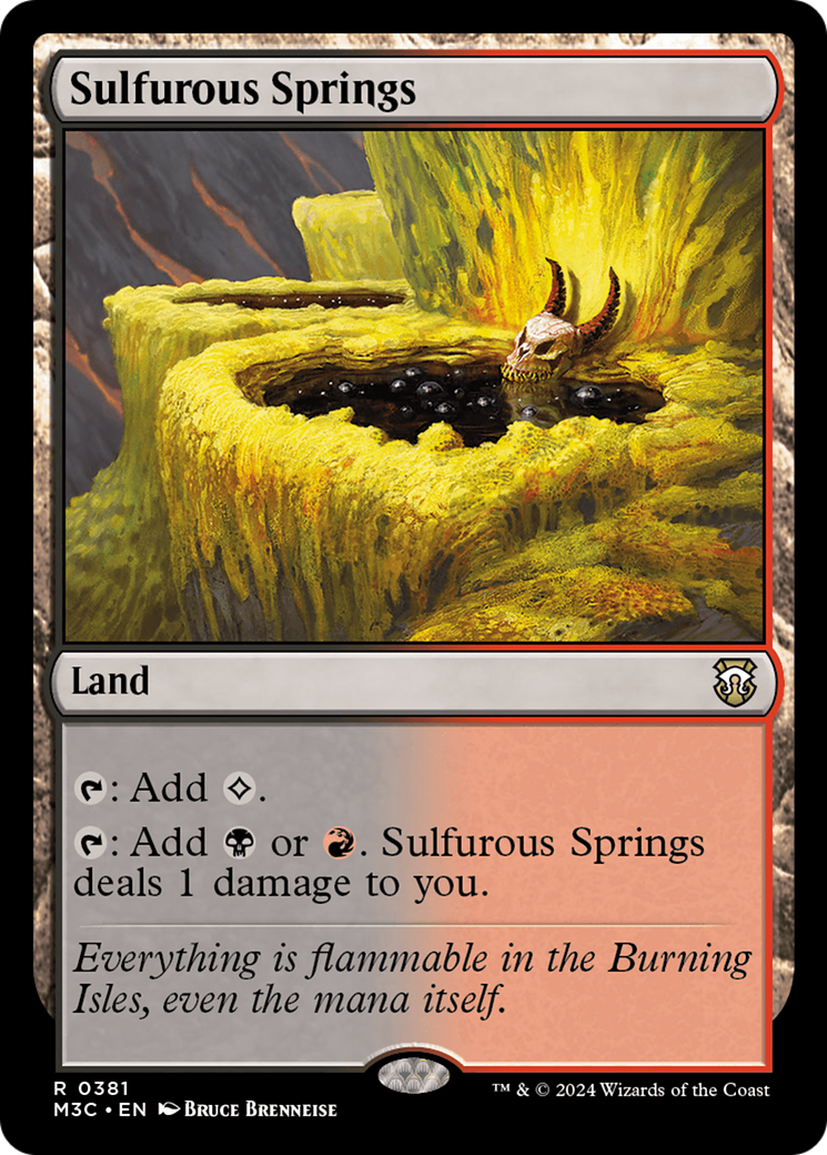 Sulfurous Springs (Ripple Foil) [Modern Horizons 3 Commander] | Devastation Store