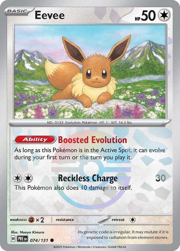 Eevee (074/131) (Poke Ball Pattern) [Scarlet & Violet: Prismatic Evolutions] | Devastation Store