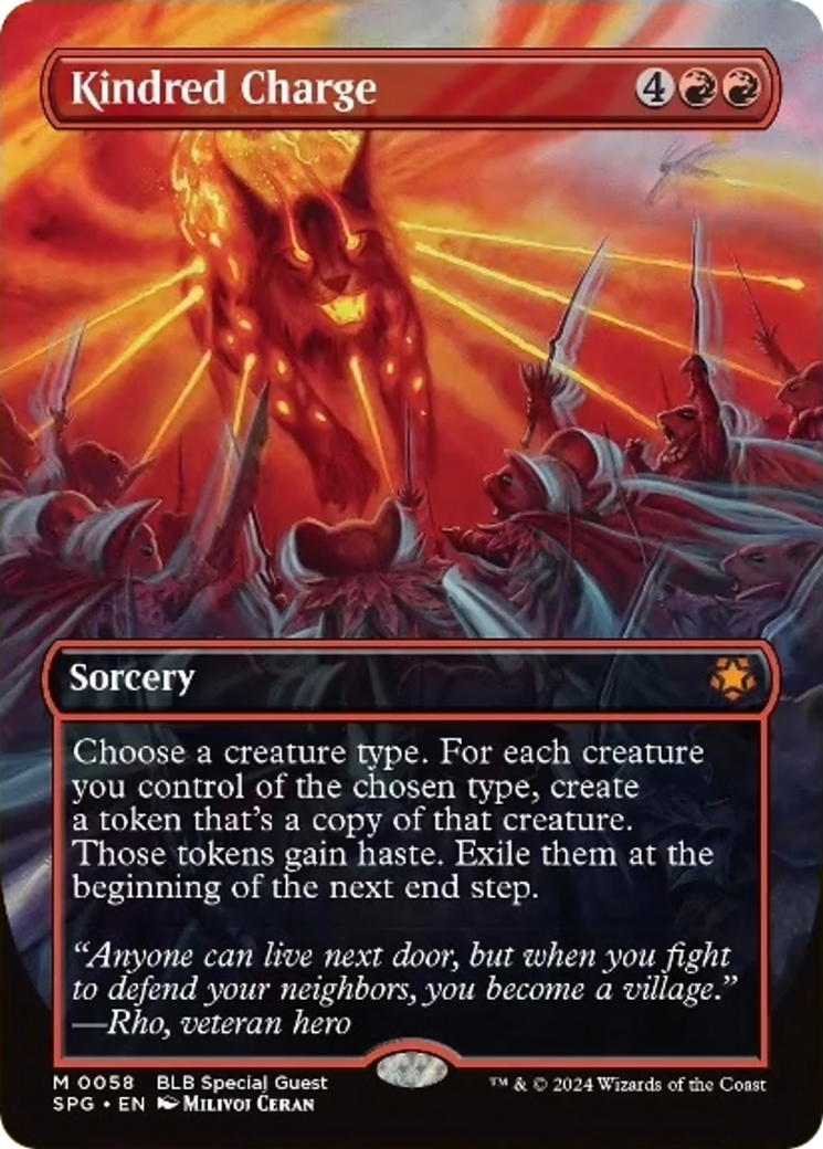 Kindred Charge (Borderless) [Bloomburrow Special Guests] | Devastation Store