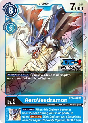 AeroVeedramon [BT2-028] (DC-1 Grand Prix) [Release Special Booster Promos] | Devastation Store