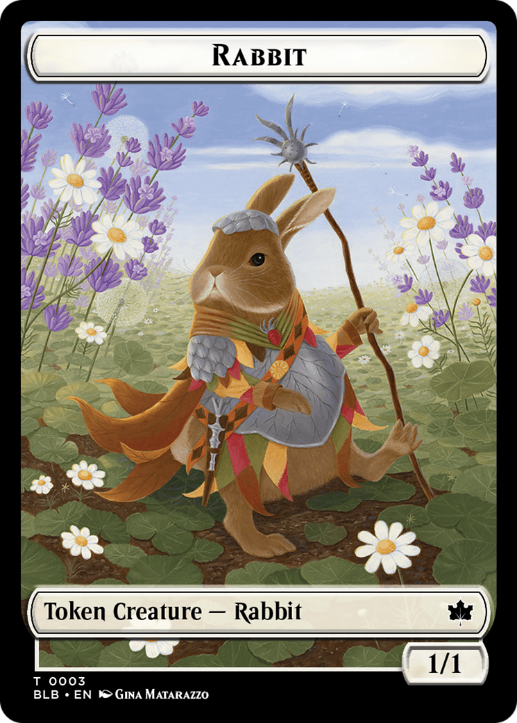 Rabbit // Poison Counter Double-Sided Token [Bloomburrow Commander Tokens] | Devastation Store