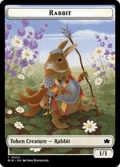 Rabbit // Finch Formation Double-Sided Token [Bloomburrow Tokens] | Devastation Store