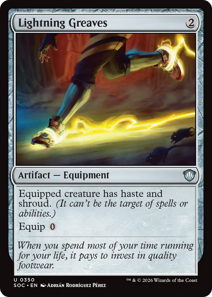 Lightning Greaves [Secrets of Strixhaven Commander] | Devastation Store