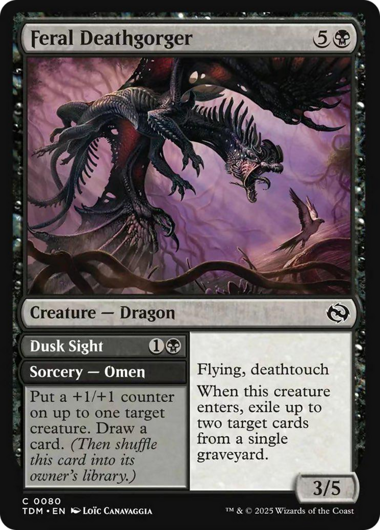 Feral Deathgorger (Showcase) [Tarkir: Dragonstorm] | Devastation Store