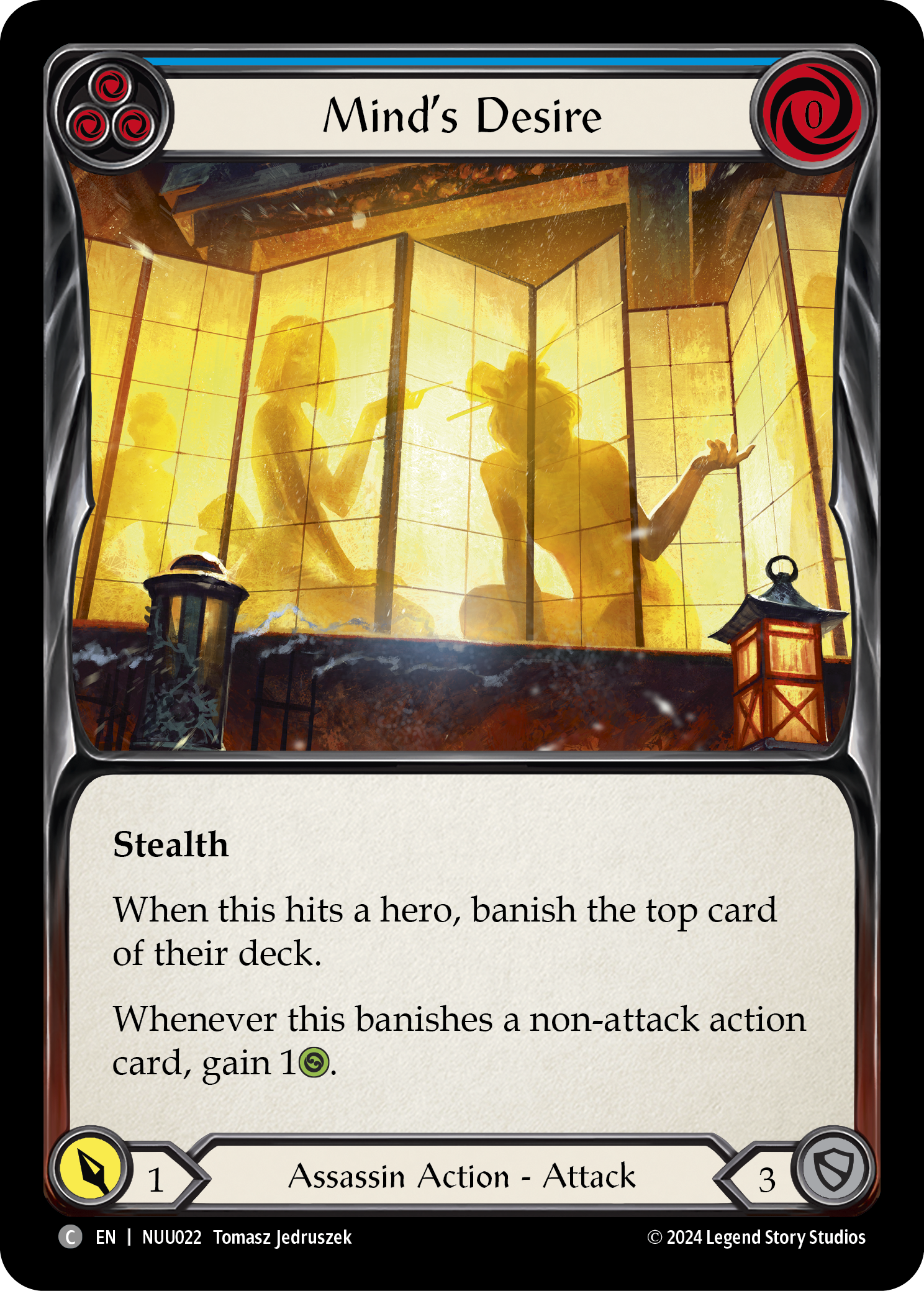 Mind's Desire (Blue) [NUU022] (Part the Mistveil Nuu Blitz Deck) | Devastation Store