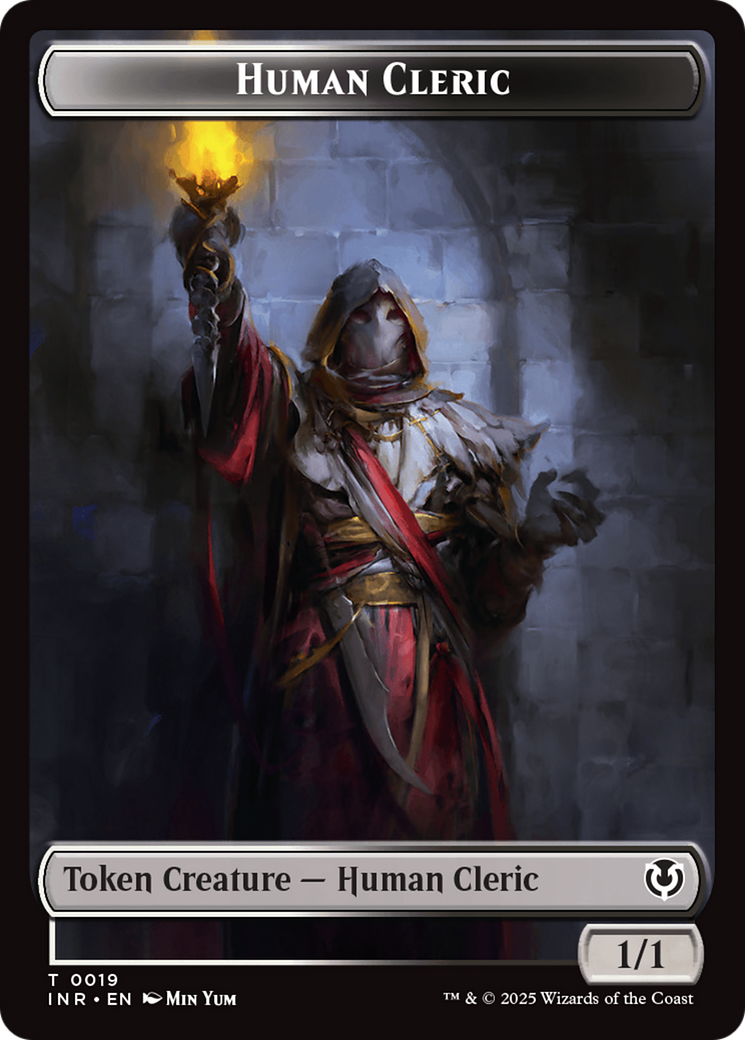 Demon // Human Cleric Double-Sided Token [Innistrad Remastered Tokens] | Devastation Store