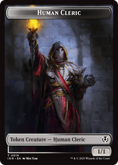 Demon // Human Cleric Double-Sided Token [Innistrad Remastered Tokens] | Devastation Store