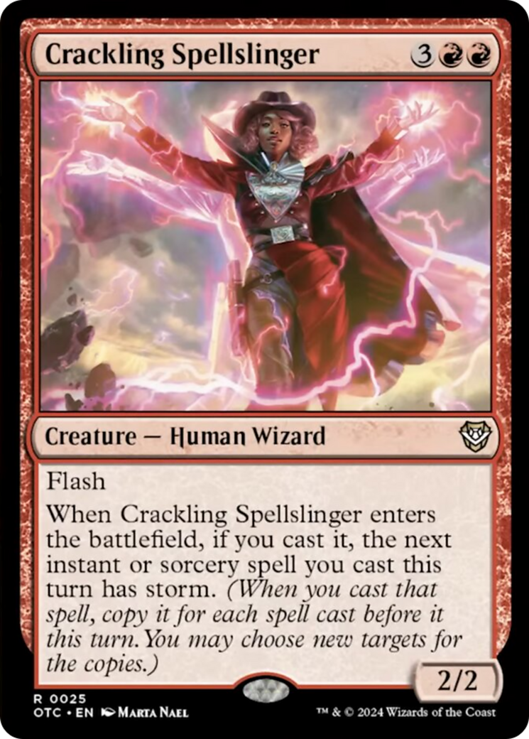 Crackling Spellslinger [Outlaws of Thunder Junction Commander] | Devastation Store