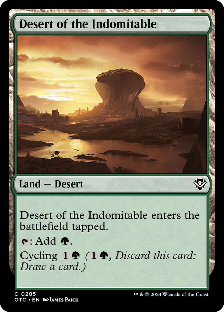 Desert of the Indomitable [Outlaws of Thunder Junction Commander] | Devastation Store