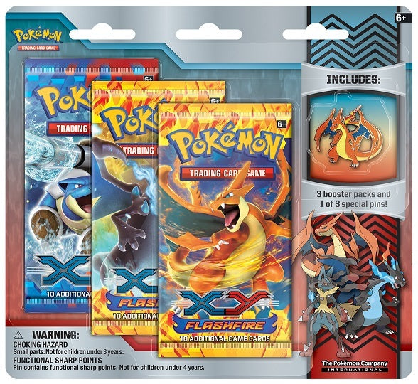 Mega Evolution Collector's Pin - 3-Pack Blister (Mega Charizard Y) | Devastation Store