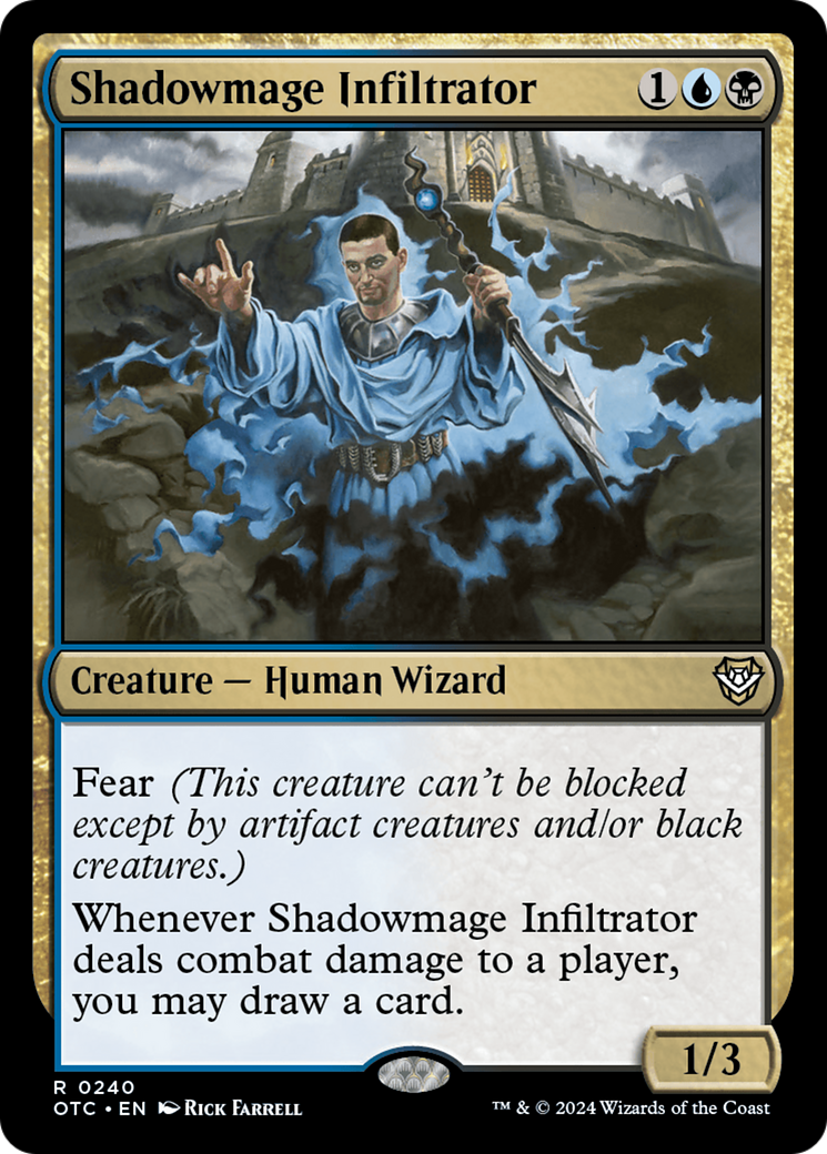 Shadowmage Infiltrator [Outlaws of Thunder Junction Commander] | Devastation Store