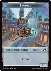 Golem (0015) // Thopter (0009) Double-Sided Token [Aetherdrift Tokens] | Devastation Store