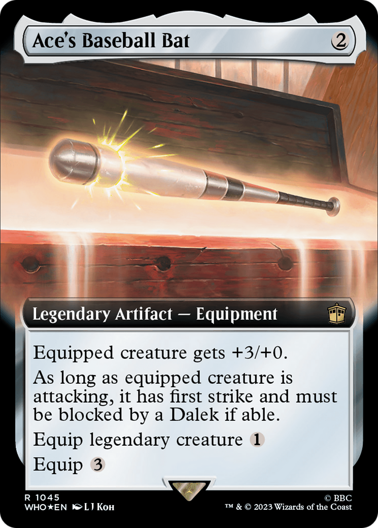 Ace's Baseball Bat (Extended Art) (Surge Foil) [Doctor Who] | Devastation Store