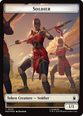 Goat // Soldier Double-Sided Token (Surge Foil) [Marvel Super Heroes Commander Tokens] | Devastation Store