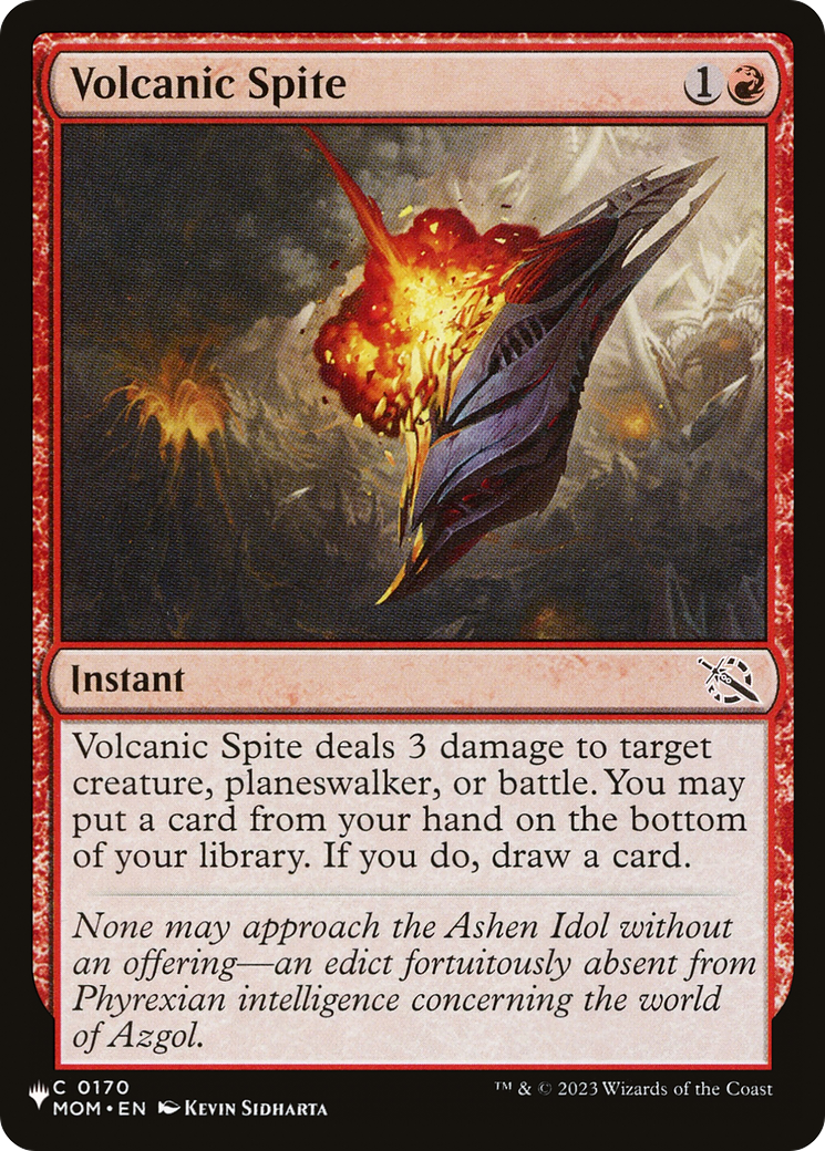 Volcanic Spite [The List Reprints] | Devastation Store