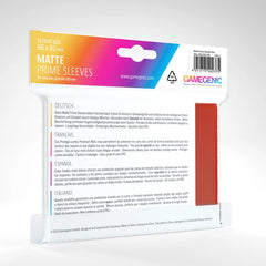 PROTECTOR MATTE PRIME SLEEVES - ROJO | Devastation Store