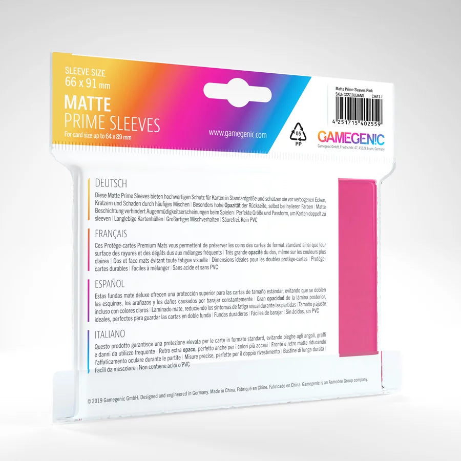 PROTECTOR MATTE PRIME SLEEVES - ROSADO | Devastation Store