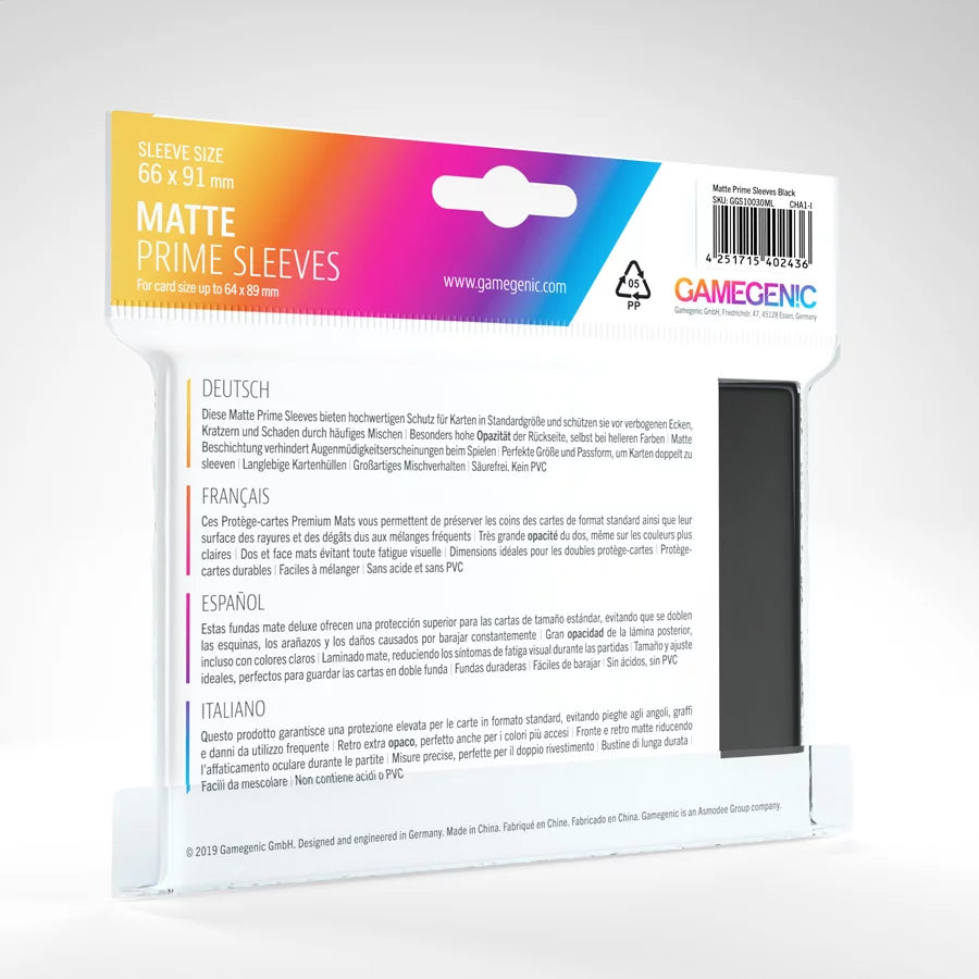 PROTECTOR MATTE PRIME SLEEVES - NEGRO | Devastation Store