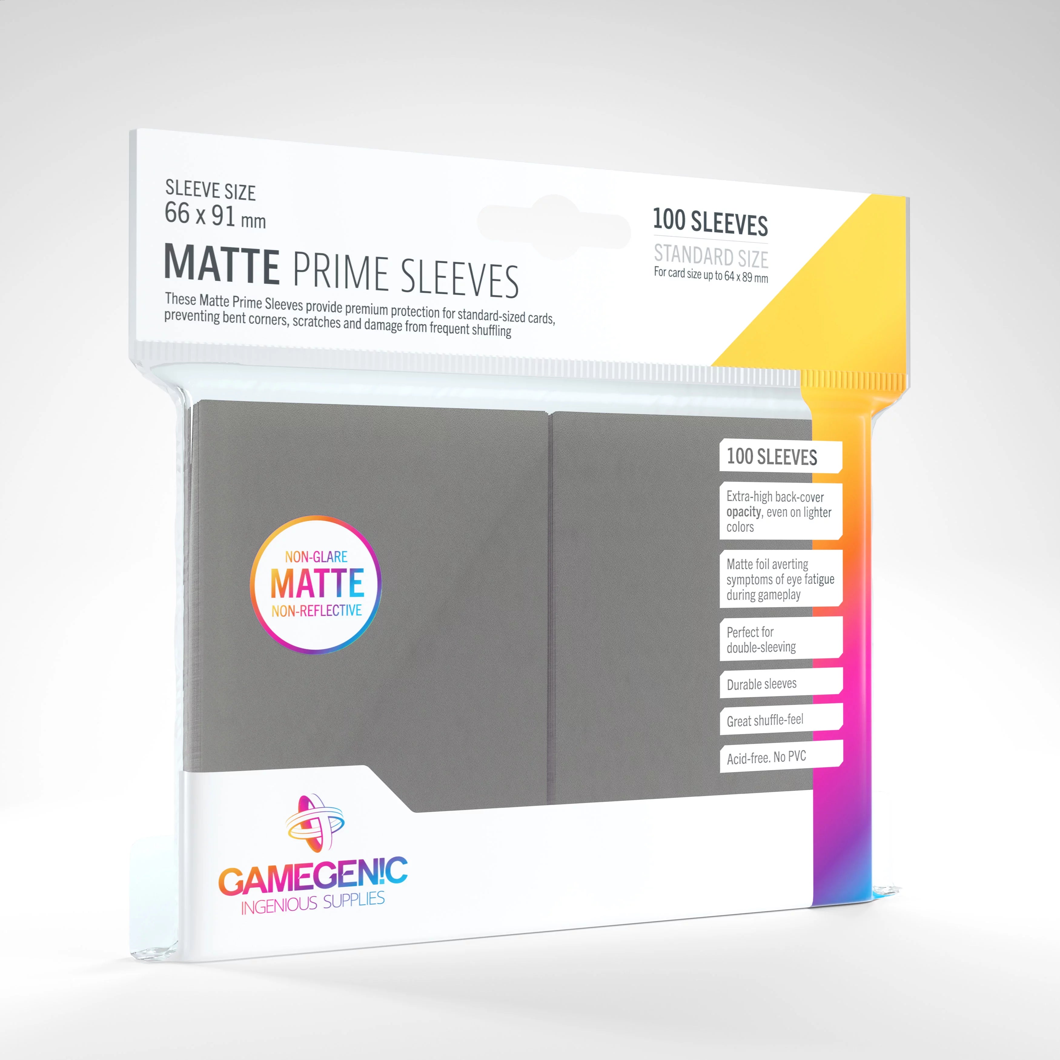 PROTECTOR MATTE PRIME SLEEVES - GRIS | Devastation Store