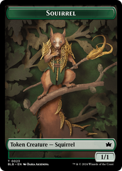 Squirrel // Darkstar Augur Double-Sided Token [Bloomburrow Tokens] | Devastation Store