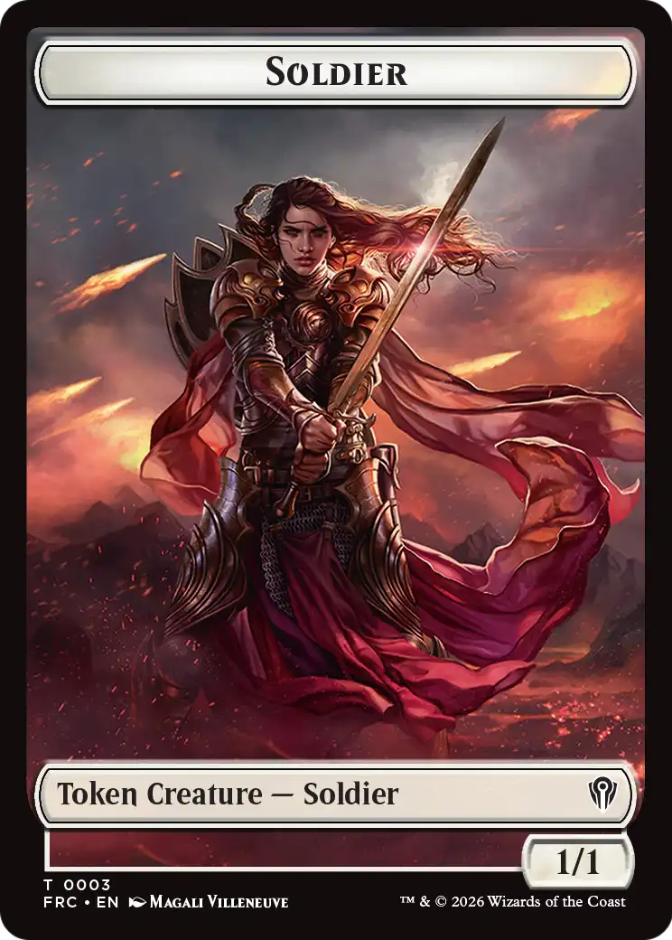 Soldier // Shark Double-Sided Token [Reality Fracture Commander Tokens] | Devastation Store