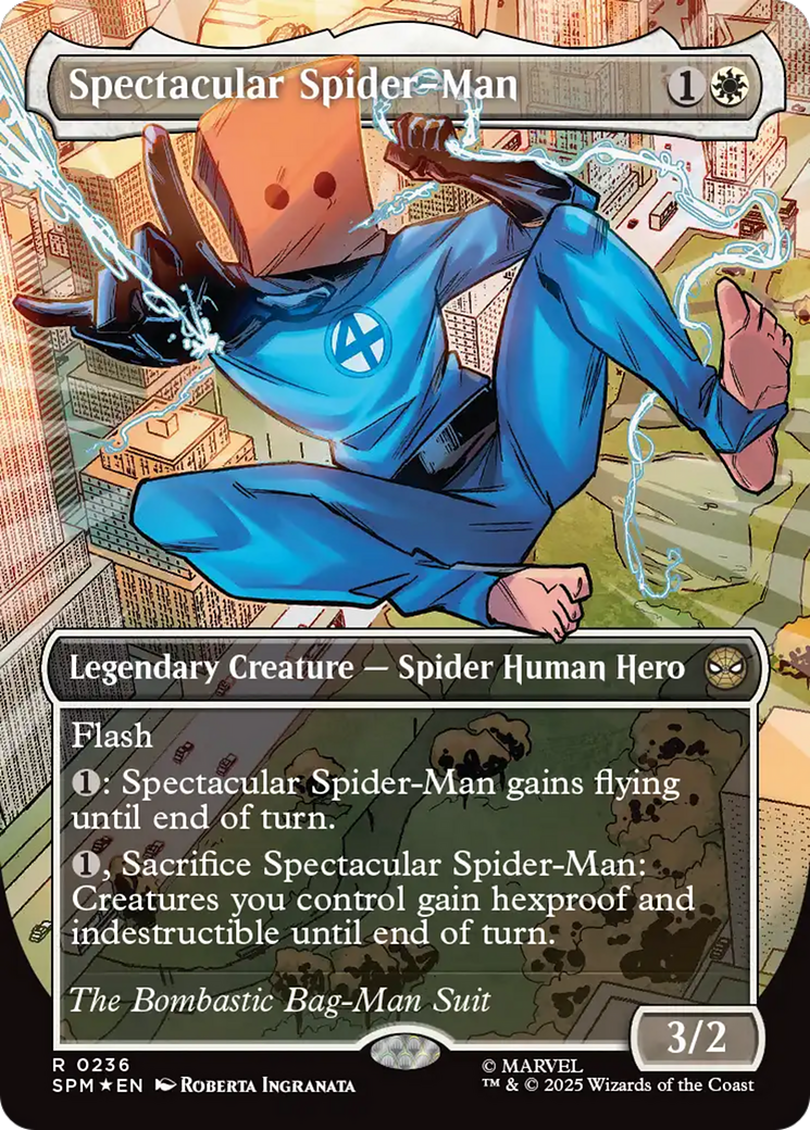 Spectacular Spider-Man (0236) (Borderless) (Textured Foil) [Marvel's Spider-Man] | Devastation Store