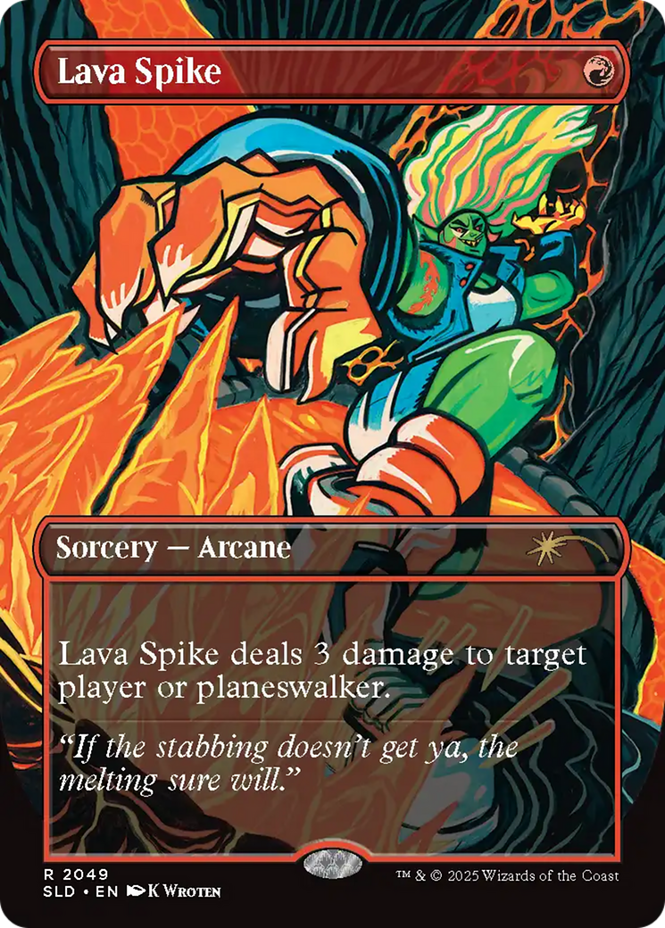 Lava Spike (2049) (Rainbow Foil) [Secret Lair Drop Series] | Devastation Store