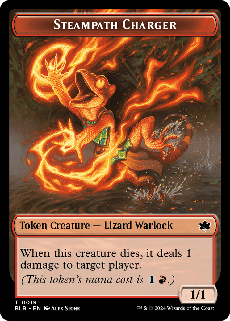 Treasure // Steampath Charger Double-Sided Token [Bloomburrow Tokens] | Devastation Store