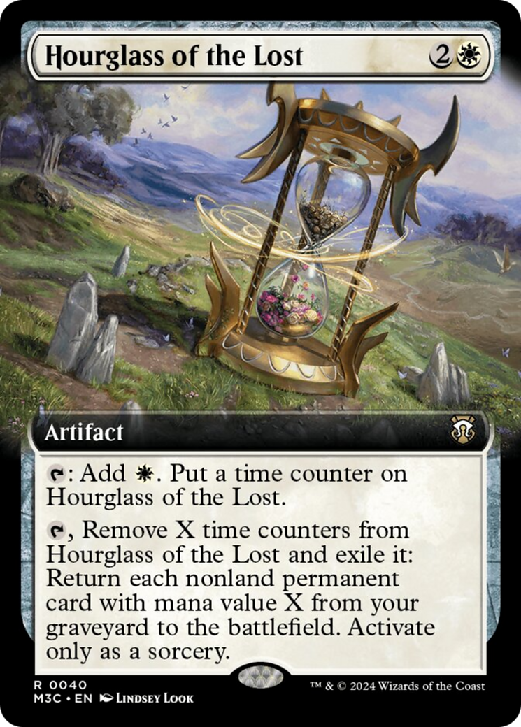 Hourglass of the Lost (Extended Art) (Ripple Foil) [Modern Horizons 3 Commander] | Devastation Store