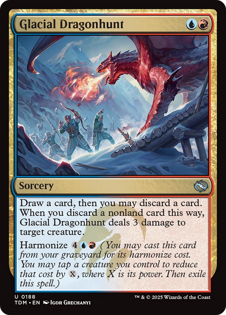 Glacial Dragonhunt [Tarkir: Dragonstorm] | Devastation Store