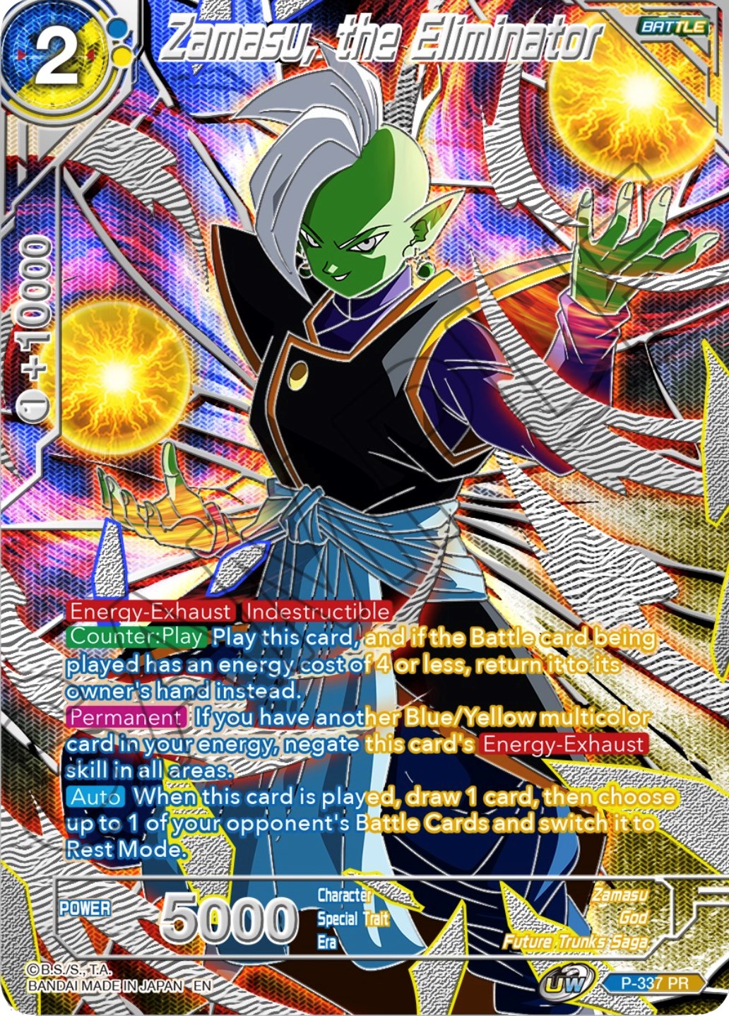 Zamasu, the Eliminator (P-337) [Collector's Selection Vol. 3] | Devastation Store