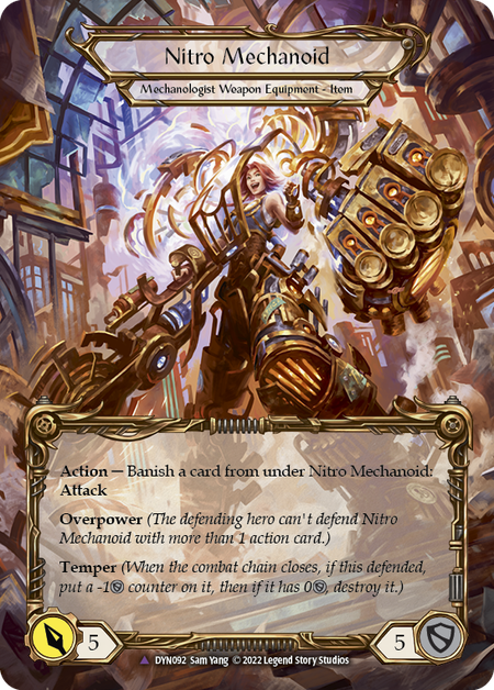 Construct Nitro Mechanoid // Nitro Mechanoid (Marvel) [DYN092] (Dynasty)  Cold Foil | Devastation Store