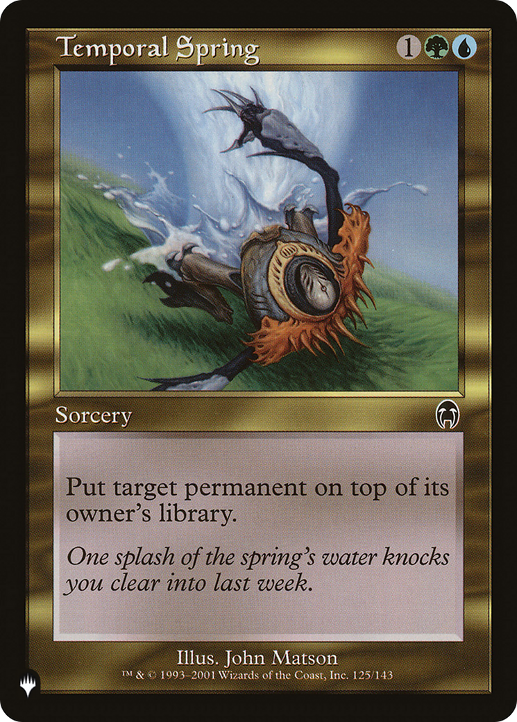 Temporal Spring [The List Reprints] | Devastation Store