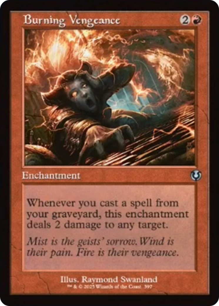 Burning Vengeance (Retro Frame) [Innistrad Remastered] | Devastation Store
