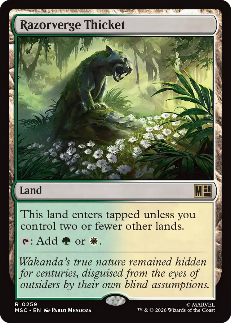 Razorverge Thicket (Surge Foil) [Marvel Super Heroes Commander] | Devastation Store