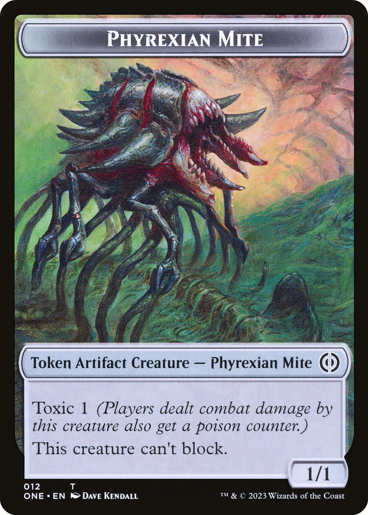 Phyrexian Mite Token (12) [Phyrexia: All Will Be One Tokens] | Devastation Store
