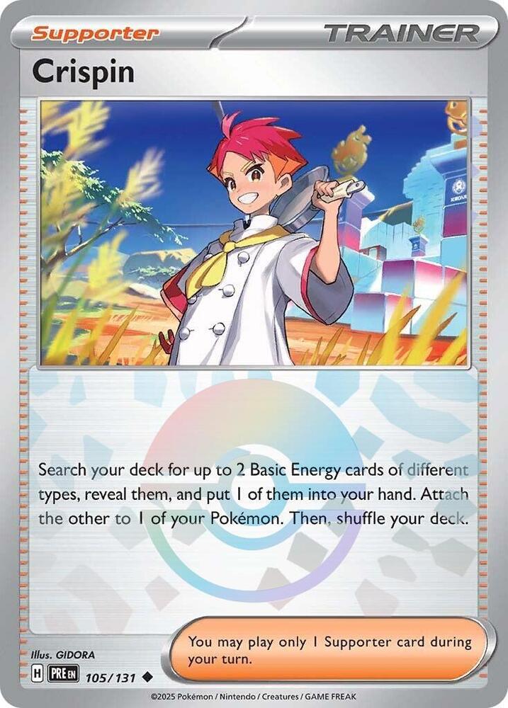 Crispin (105/131) (Poke Ball Pattern) [Scarlet & Violet: Prismatic Evolutions] | Devastation Store
