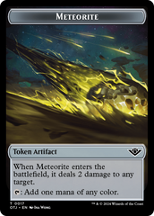 Mercenary // Meteorite Double-Sided Token [Outlaws of Thunder Junction Tokens] | Devastation Store